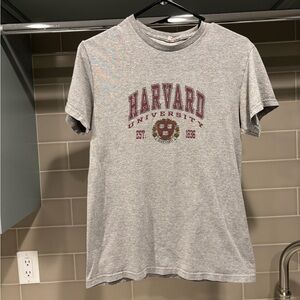 Y2K Harvard University Grey Tee Size S Seal